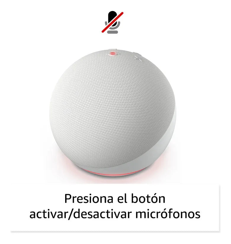 Asistente Virtual Amazon Echo Dot 5ta Gen Blanco Color Glacier white