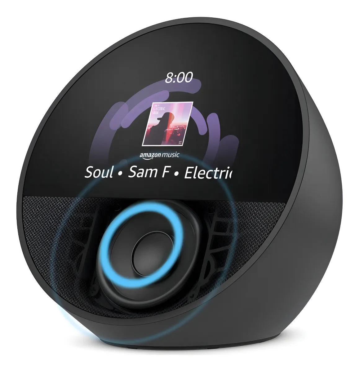 Amazon Echo Spot Bocina Y Despertador Inteligente Negro B0bf
