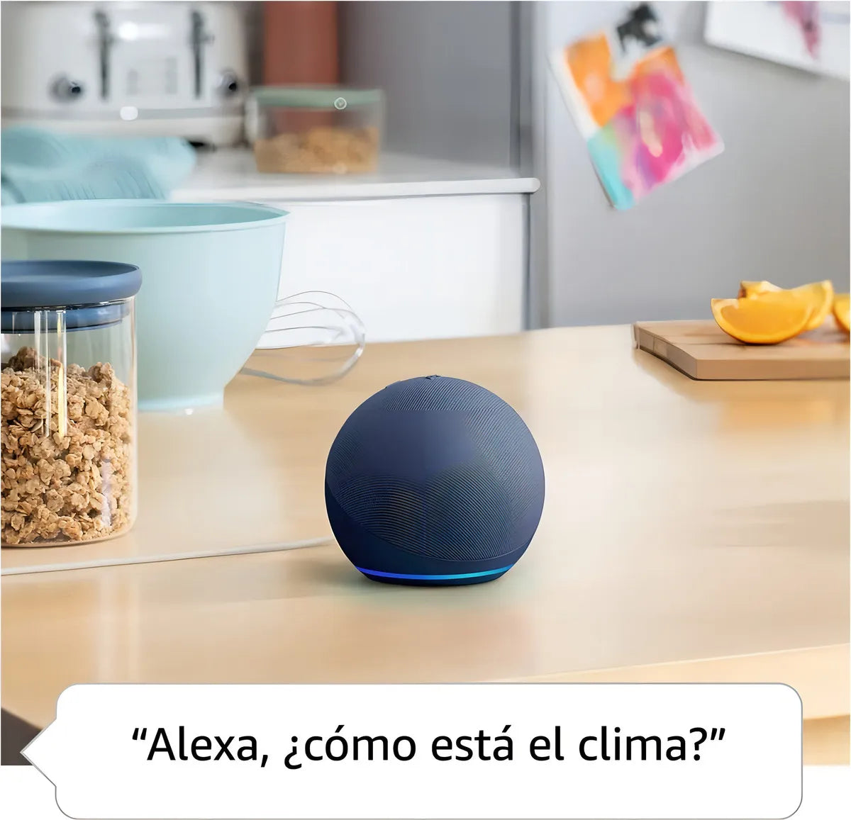 Asistente Virtual Amazon Echo Dot 5ta Gen Blanco Color Glacier white