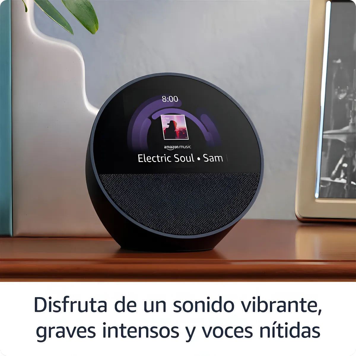 Amazon Echo Spot Bocina Y Despertador Inteligente Negro B0bf