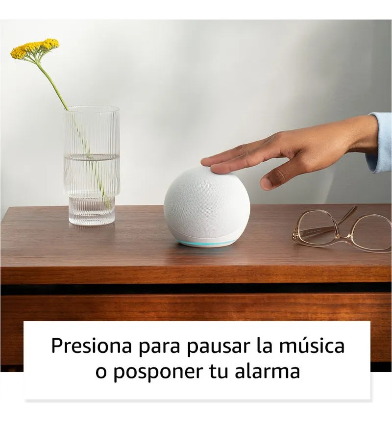 Asistente Virtual Amazon Echo Dot 5ta Gen Blanco Color Glacier white